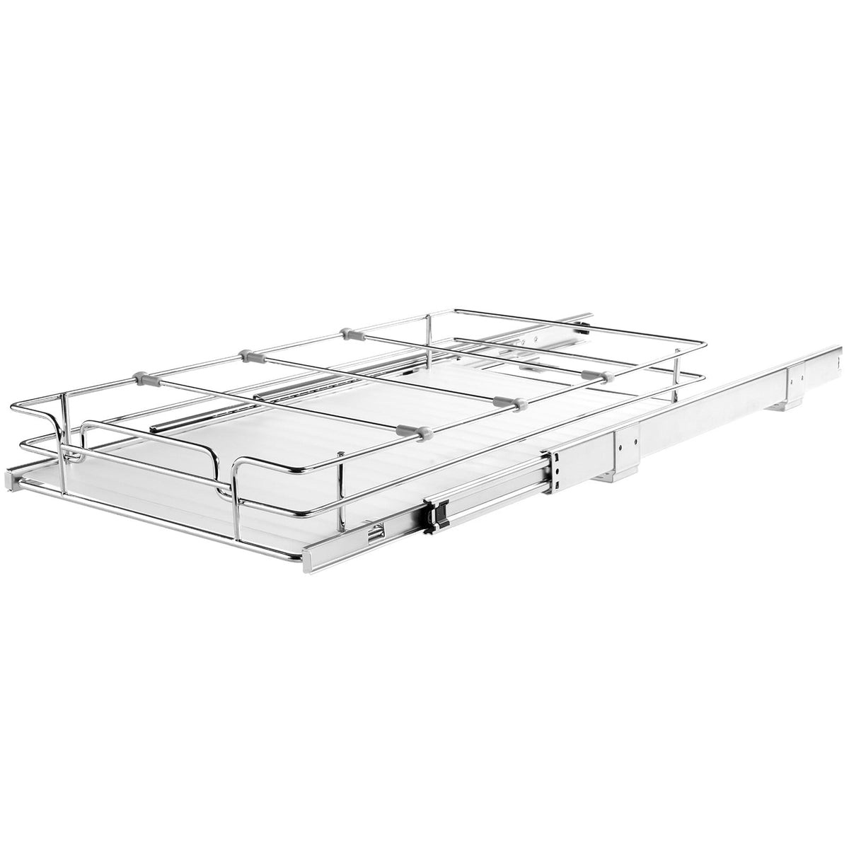 Slide-Out Steel Pantry Shelf, 12.5 x 21 in