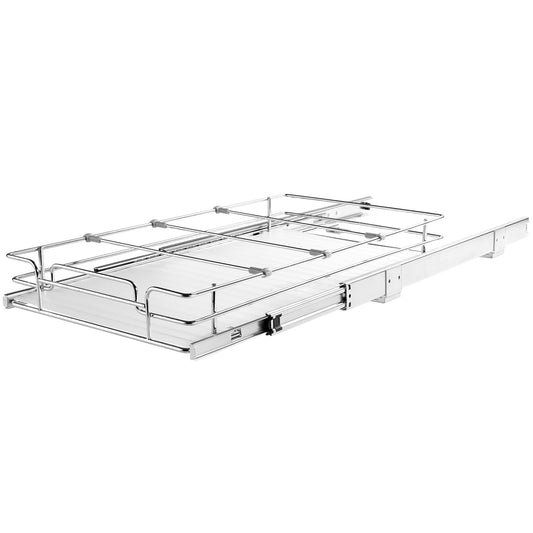 Slide-Out Steel Pantry Shelf, 12.5 x 21 in
