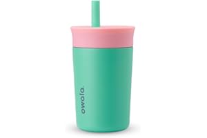 Owala Kids Insulation Stainless Steel Tumbler with Spill Resistant Flexible Straw, Easy to Clean, Kids Water Bottle, Great fo