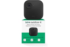 Blink Outdoor 4 – Wireless smart security camera, two-year battery life, two-way talk. Required Sync Module not included – Ad