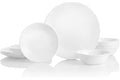 Corelle Vitrelle 18-Piece Service for 6 Dinnerware Set Triple Layer Glass and Chip Resistant, Lightweight Round Plates and Bo