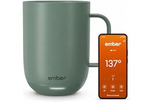 Ember Temperature Control 14oz Smart Mug 2, App-Controlled and Rechargeable Heated Coffee Cup Warmer with Intelligent LED Dis
