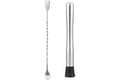 tifanso Muddler for Cocktails, 10" Muddler and Long Handle Bar Cocktail Mixing Spoon, Stainless Steel Stirrer, Bar Accessorie
