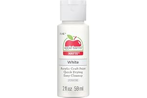 Apple Barrel Acrylic Paint in Assorted Colors (2 Ounce), 20503 White