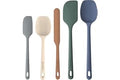 ChefAide 5 Pieces Silicone Spatula Set, Food Grade Rubber Spatula, Upgrade Strong Handle with Ergonomic Grip, Heat Resistant