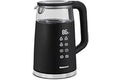 Elite Gourmet 1.7L Dual Wall Cool Touch Electric Tea Kettle, Borosilicate Glass, 304 Stainless Steel Interior, Programmed Dig