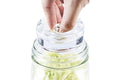 4-Pack of Fermentation Glass Weights with Easy Grip Handle for Wide Mouth Mason Jars - 6