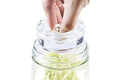 4-Pack of Fermentation Glass Weights with Easy Grip Handle for Wide Mouth Mason Jars - 5