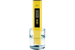 Digital pH Meter Tester Pen for Water, Pre-Calibrated, High Accuracy ±0.01, 0–14 pH Range, Pocket Size for Drinking Water, Po
