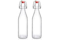 2 Pack Swing Top Glass Bottles 16oz, Flip Top Glass Bottle with Airtight Lid for Fermentation, Kombucha, Mead, Vanilla Extrac
