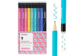 Grabie Erasable Gel Pens, Medium Point 0.7 mm Erasable Pens, Make Mistakes Disappear for Drawing Writing Planner, Pack of 9 A