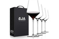 Red Wine Glasses Set of 4, Premium Crystal Wine Glasses Hand Blown,15 oz,Thin Rim,Long Stem,Perfect for Red or White,Daily Us