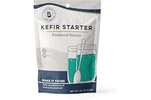 Cultures for Health Kefir Starter Culture | 4 Packets Freeze Dried Starter Powder | Make Kefir with Milk, Water, or Juice | R