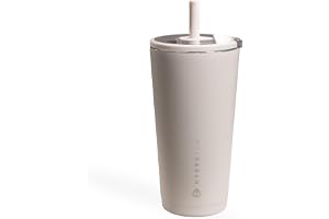 HydroJug Everyday Tumbler 20 oz – Ceramic-Lined Insulated Tumbler with Straw and Soft-Touch Lid, Cup Holder Friendly, Double
