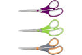 Basics Multipurpose Stainless Steel Scissors for Office, Crafts, Right/Left Handed, Comfort Grip, PVD Coated, 3-Pack