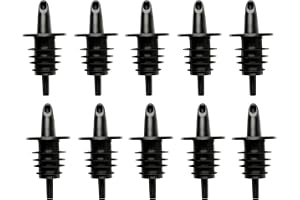 Hawaiian Shaved Ice Syrup Precise Control Bottle Pourers, 10-Pack | Professional Pour Spouts, For Snow Cone & Drink Flavors