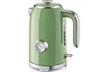 SUSTEAS Electric Kettle - 57oz Hot Tea Water Boiler with Thermometer, 1500W Fast Heating Stainless Steel Pot, Cordless LED In