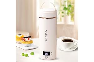 Travel Electric Kettle Portable Mini Kettle,Small Hot Water Boiler with 4 Temperature Settings,304 Stainless Steel,Fast Boili