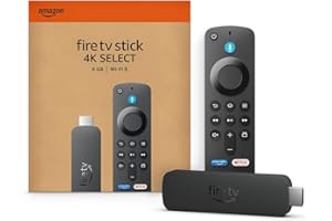 Fire TV Stick 4K Select (newest model), start streaming in 4K, AI-powered search, and free & live TV, find shows faste