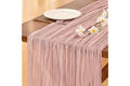 Socomi Pink Cheesecloth Table Runner Summer Boho Rustic Gauze Dusty Pink Farmhouse 120 inch 10FT Cheese Cloth for Wedding Tea