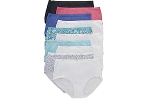 Hanes Women's Underwear Pack, 10-Pack, Full-Coverage Cotton Blend Panties, Moisture-Wicking Underwear for Women