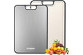 Titanium Cutting Board for Kitchen, Cutting Board Double Sided Food Grade, Pure Titanium/PP, Easy to Clean Large Size 15”×10.