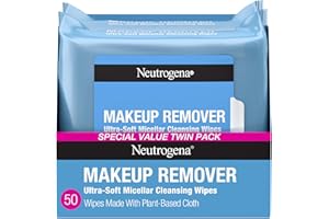 Neutrogena Makeup Remover Micellar Wipes for Face Daily Gently Removes Oil Dirt and Waterproof Makeup in a Simple Fully Plant