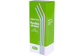 Basics Disposable Striped Plastic Flex Straws, BPA Free, Food-Safe, 7.5" Long, Assorted Colors, 100 Count