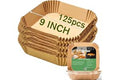 Large Air Fryer Disposable Paper Liners Square 9 Inch, 125 Pcs Parchment paper liner for 5-8QT Air fryer, Oil-proof, Water-pr