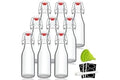 YEBODA 8oz Swing Top Bottles - Glass Beer Bottle with Airtight Rubber Seal Flip Caps for Home Brewing Kombucha, Beverages, Oi