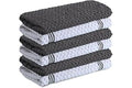 Infinitee Xclusives 100% Cotton Kitchen Towels - 15x25 Inch Ultra Soft Tea Towel, Super Absorbent Terry Dish Towels for Kitch