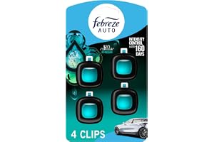 Febreze Car Air Freshener, Odor-Fighting Automotive Vent Clip, Scented Car Accessories, Long Lasting for Strong Odors, Unstop
