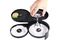 1 Pack 3 Tier Bar Glass Rimmer for Margarita and Cocktail, Bartender Tool,Salt Box Spice Container
