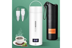 Travel Electric Kettle Portable Small Mini Tea Coffee Kettle Water Boiler, Water Heater with 4 Temperature Control,304 Stainl