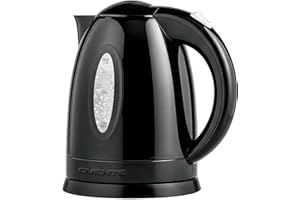 OVENTE Electric Kettle, 1.7L Fast Boiling Water Heater for Coffee or Tea, BPA Free with Water Level Gauge, Auto Shut-Off, Boi