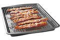 GoodCook 15” x 10.5” Nonstick Carbon Steel Baking Pan & Raised Wire Rack – Pizza Crisper, Crispy Bacon, Multipurpose Cooking
