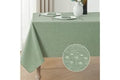 Veblandy Rectangle Tablecloth Waterproof Linen Textured Table Cloth Stain and Wrinkle Resistant Washable, Decorative Fabric T