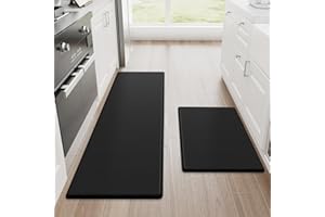 StepRite Kitchen Mats, 2PCS Kitchen Rugs, Cushioned Anti Fatigue Kitchen Mats for Floor, Non-Slip Standing Desk Mat, Waterpro