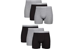 Hanes mens Underwear Boxer Briefs Pack, Cool & Breathable Cotton Moisture-wicking Underwear for Men, No Ride Up