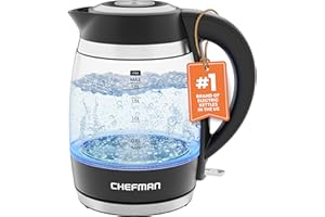 Chefman Electric Kettle, 1.8L 1500W, Hot Water Boiler, Removable Lid for Easy Cleaning, Auto Shut Off, Boil-Dry Protection, S - 5