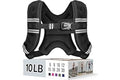 Zeerun Weighted Vest, 6lb/8lb/10lb/12lb/15lb/18lb/20lb/24lb/30lb for Men Women, Reflective Stripe Adjustable Buckle, Comforta