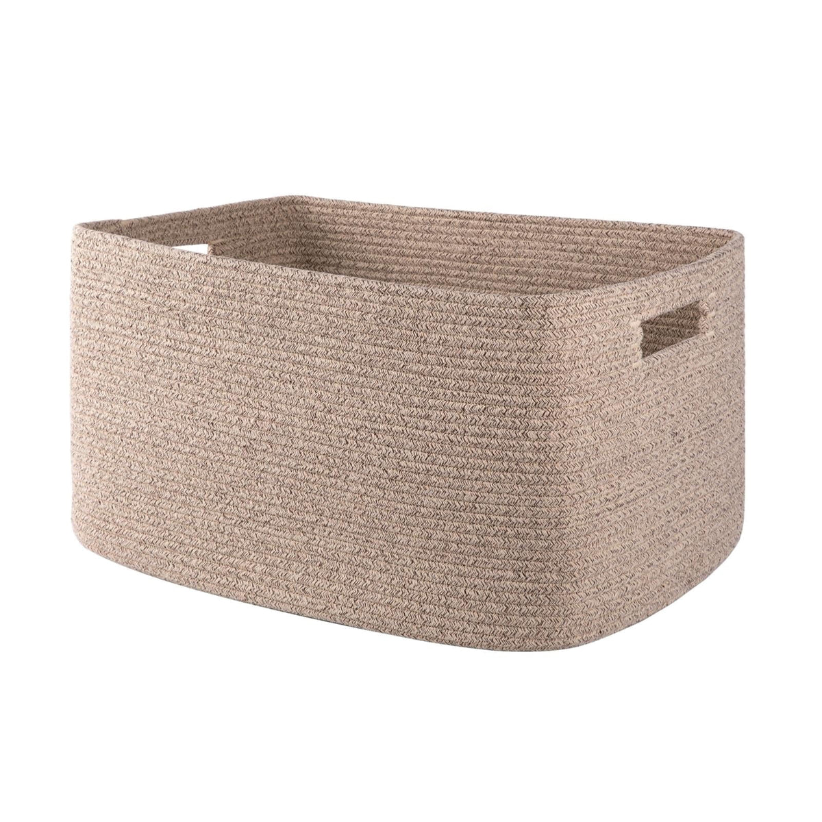 Large Cotton Rope Laundry Basket, Rectangular