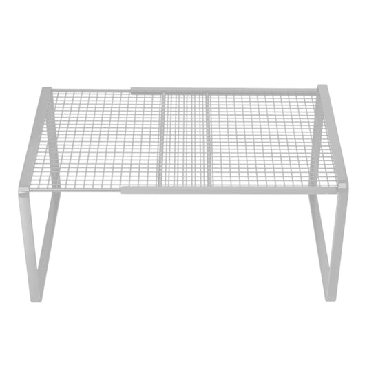 Stackable Metal Cabinet Shelf, 24.4 in, White