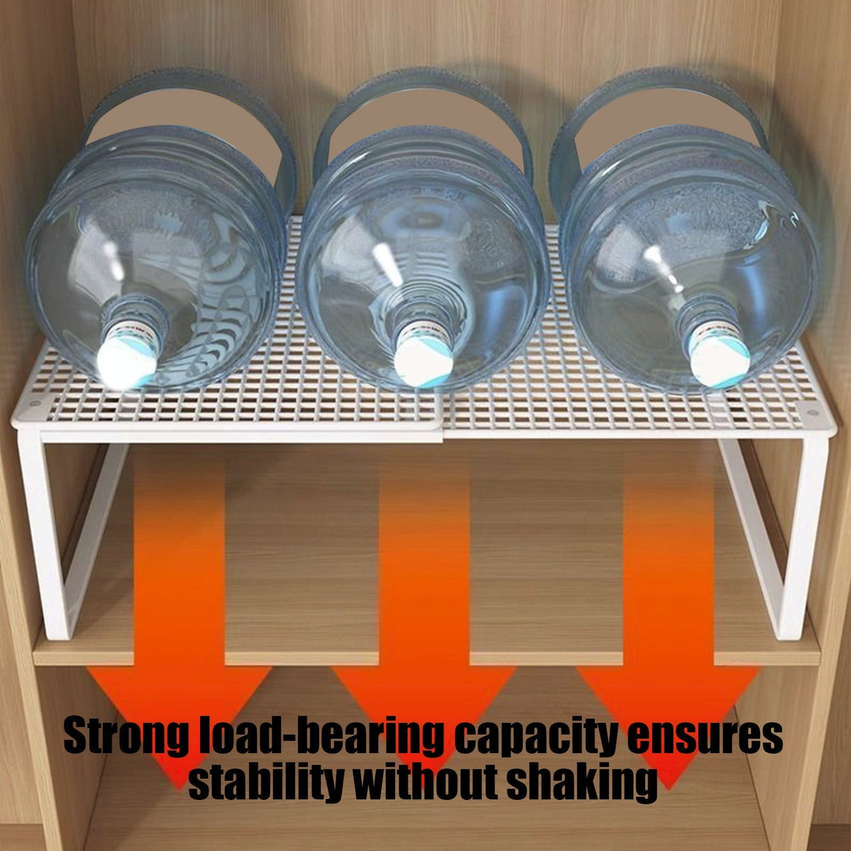 Expandable Metal Shelf Rack, Up to 24.4 in