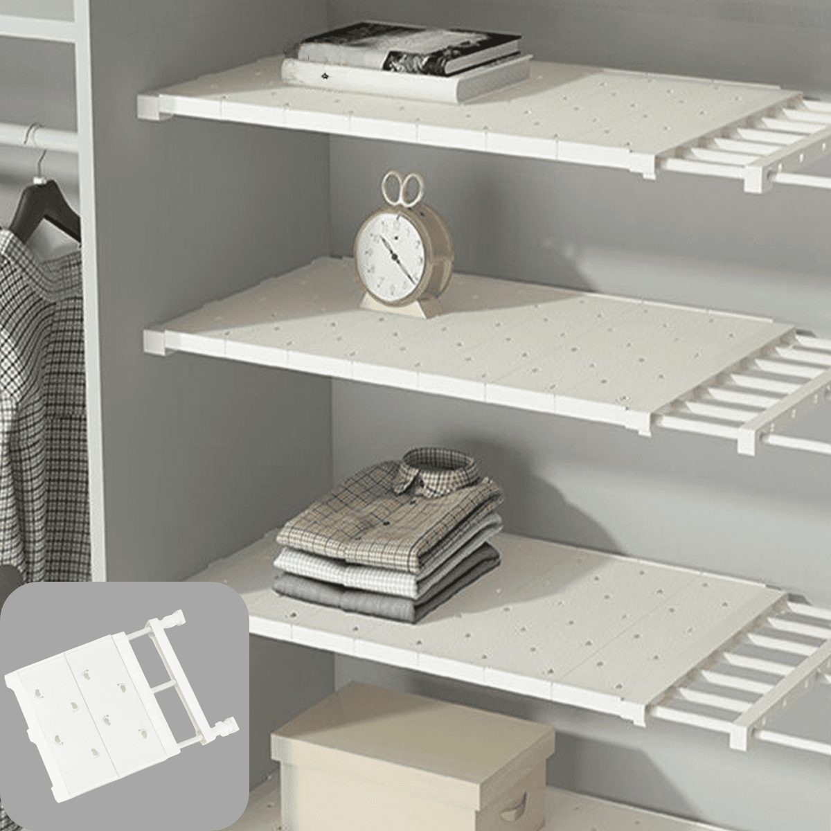 Adjustable Tension Shelf, 11.4-18.1 in